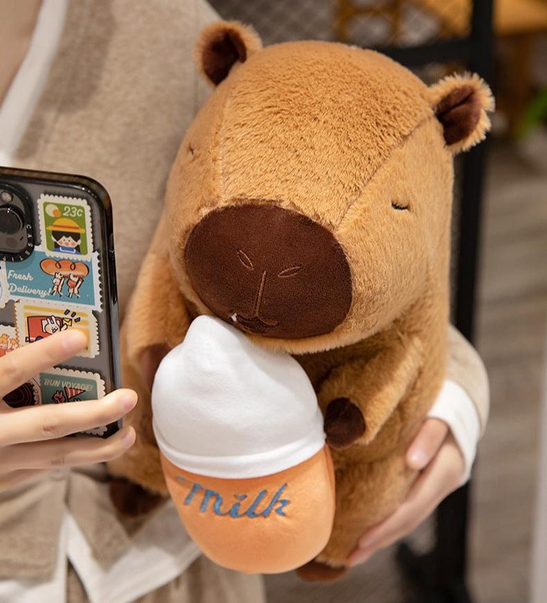 Capybara Doll(Milke Style) - Cute Plush Toy Children Birthday's Gift
