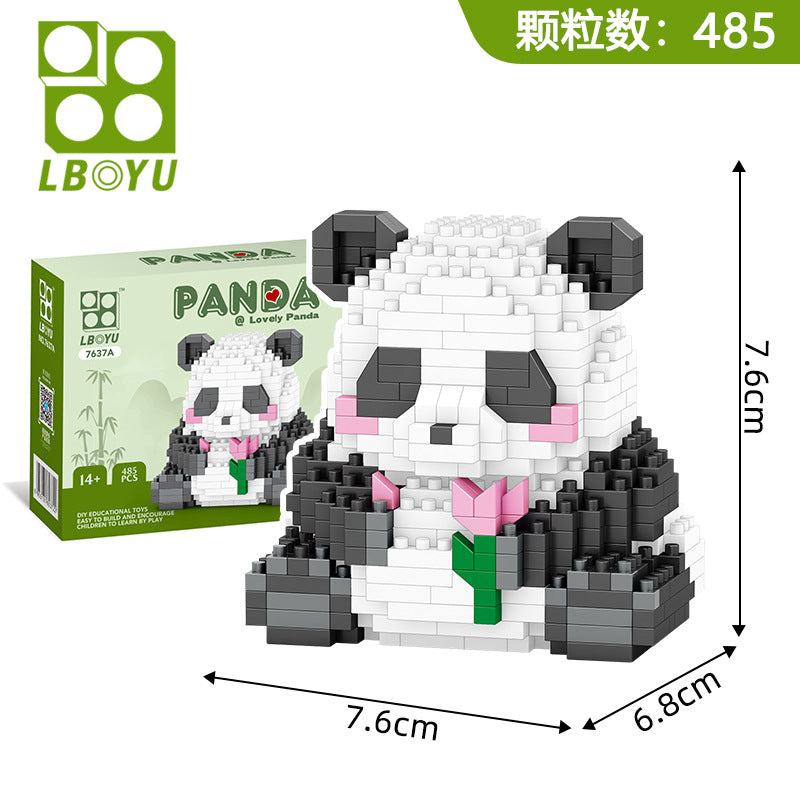 Panda - Mini Bricks Building Blocks Toys（No.7637 ）